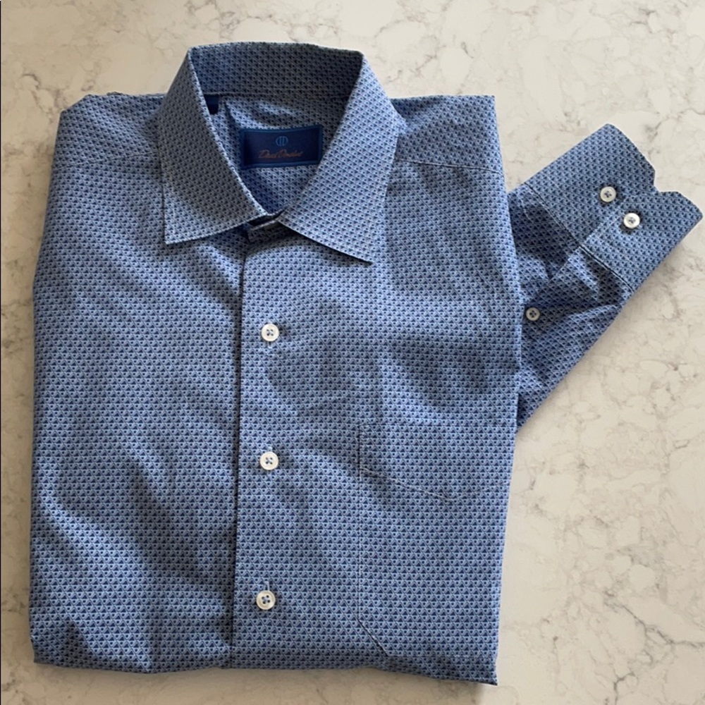 David Donahue Button Down Dress Shirt